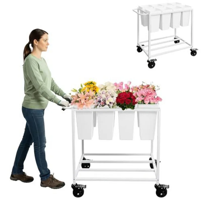 Floating Shelves - 車輪付きで移動可能なフローティング型リビングルーム用床から天井までの花棚