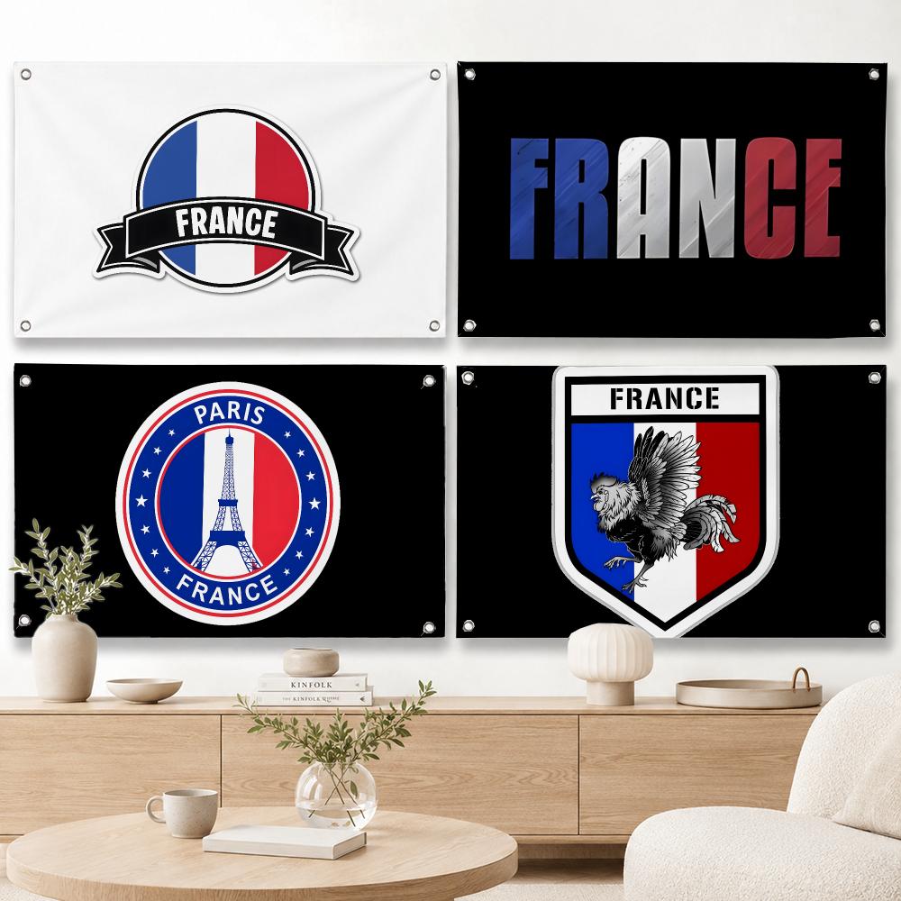 Home Decor Locations - 場所：フランス 国旗 家庭・庭の装飾バナー - 室内・屋外用壁掛け旗