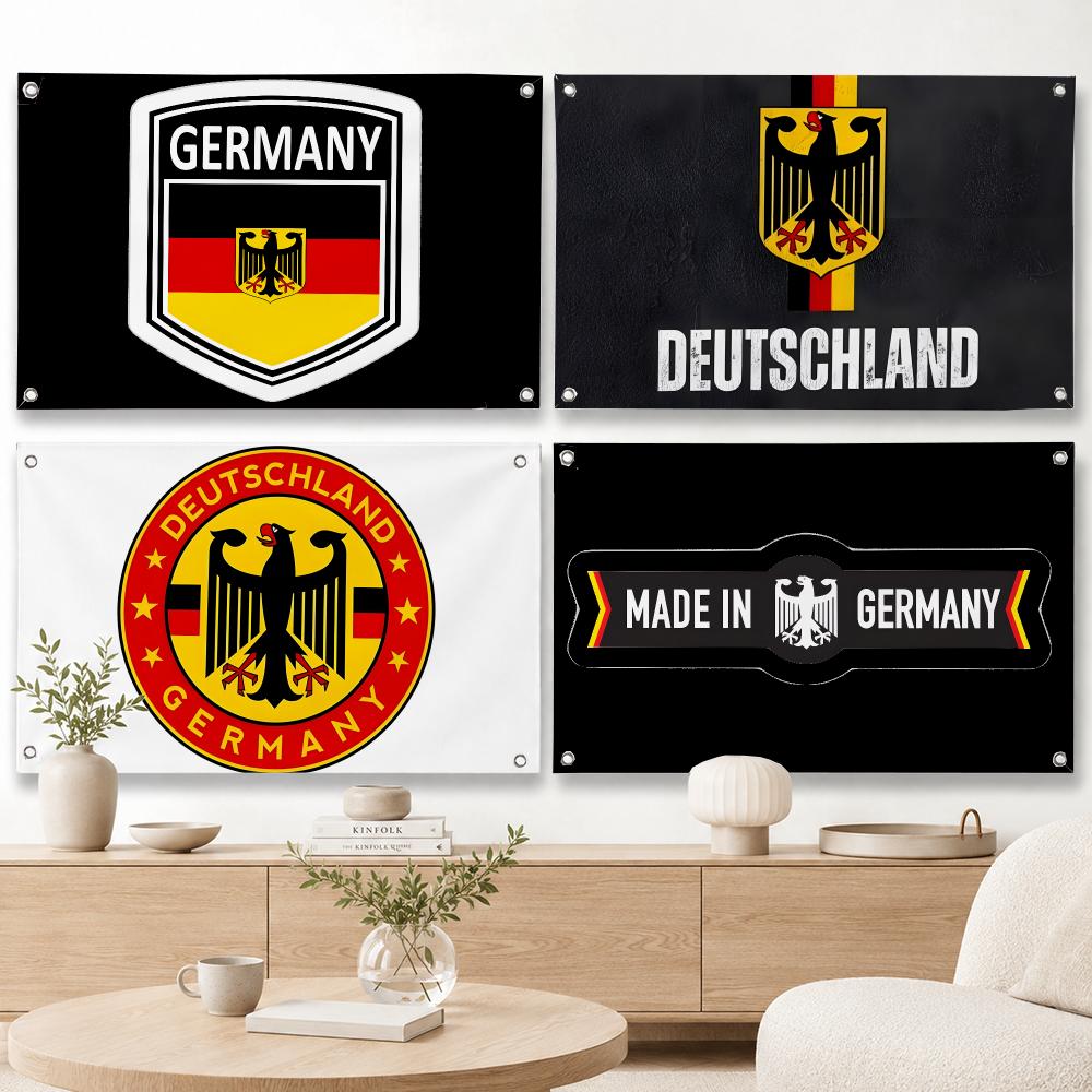 Home Decor Locations - 場所：ドイツ 国旗：家庭、庭、ガーデン装飾用バナー - 室内・屋外用壁掛け旗
