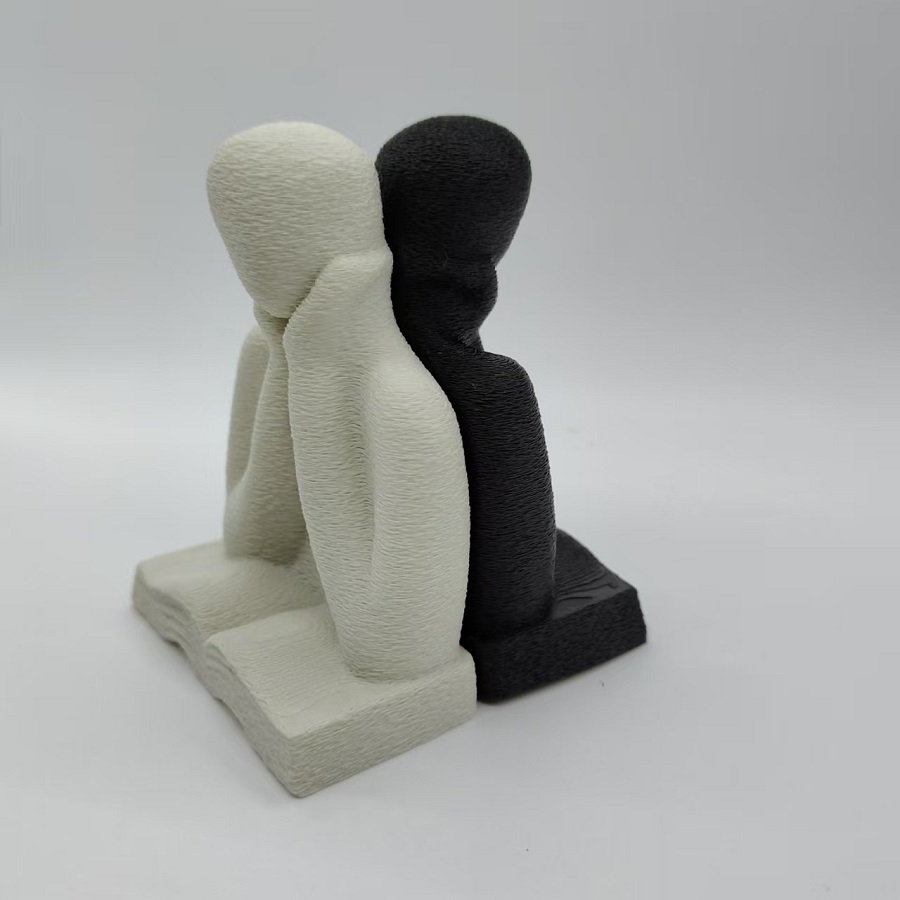 抽象的なフィギュアオーナメント、3Dプリントされた思考フィギ - Abstract Sculpture Resin のレビューと価格