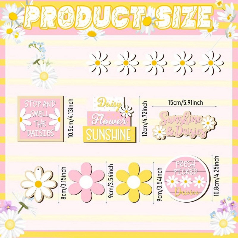 デイジー ティアードトレイデコレーション サマーファームハウ - Home Decor Daisy のレビューと価格