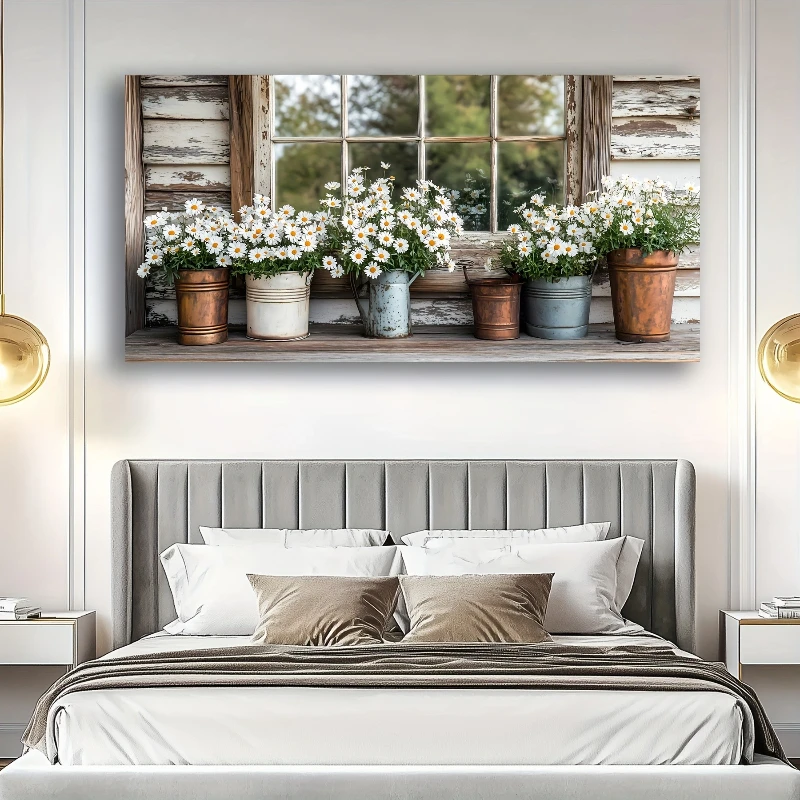 レトロな田舎風の農家をモチーフにした風景ポスターとプリント。 - Home Decor Daisy のレビューと価格