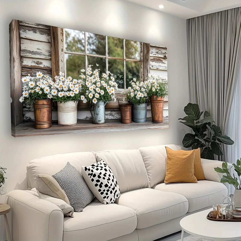 レトロな田舎風の農家をモチーフにした風景ポスターとプリント。 - Home Decor Daisy のレビューと価格