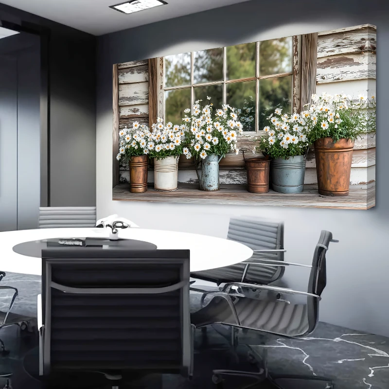 レトロな田舎風の農家をモチーフにした風景ポスターとプリント。 - Home Decor Daisy のレビューと価格