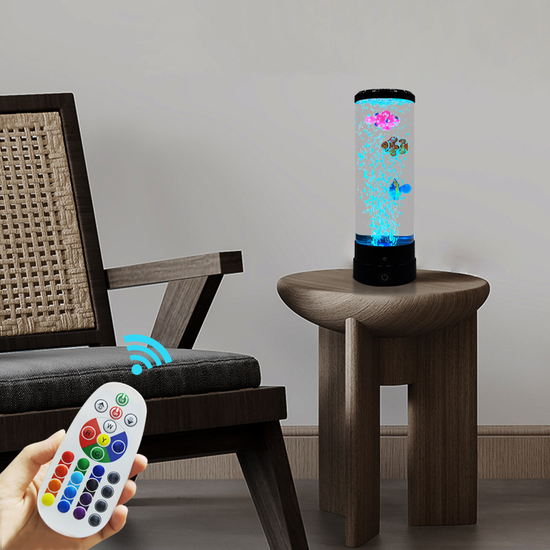 模擬LEDマルチカラーバブルフィッシュ雰囲気ホームデコレーシ - Home Decor Ideas のレビューと価格