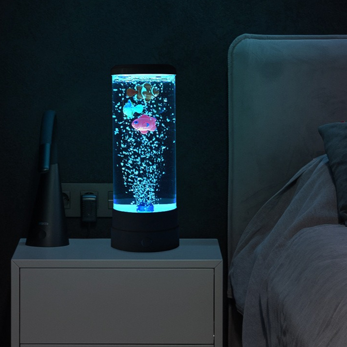 模擬LEDマルチカラーバブルフィッシュ雰囲気ホームデコレーシ - Home Decor Ideas のレビューと価格