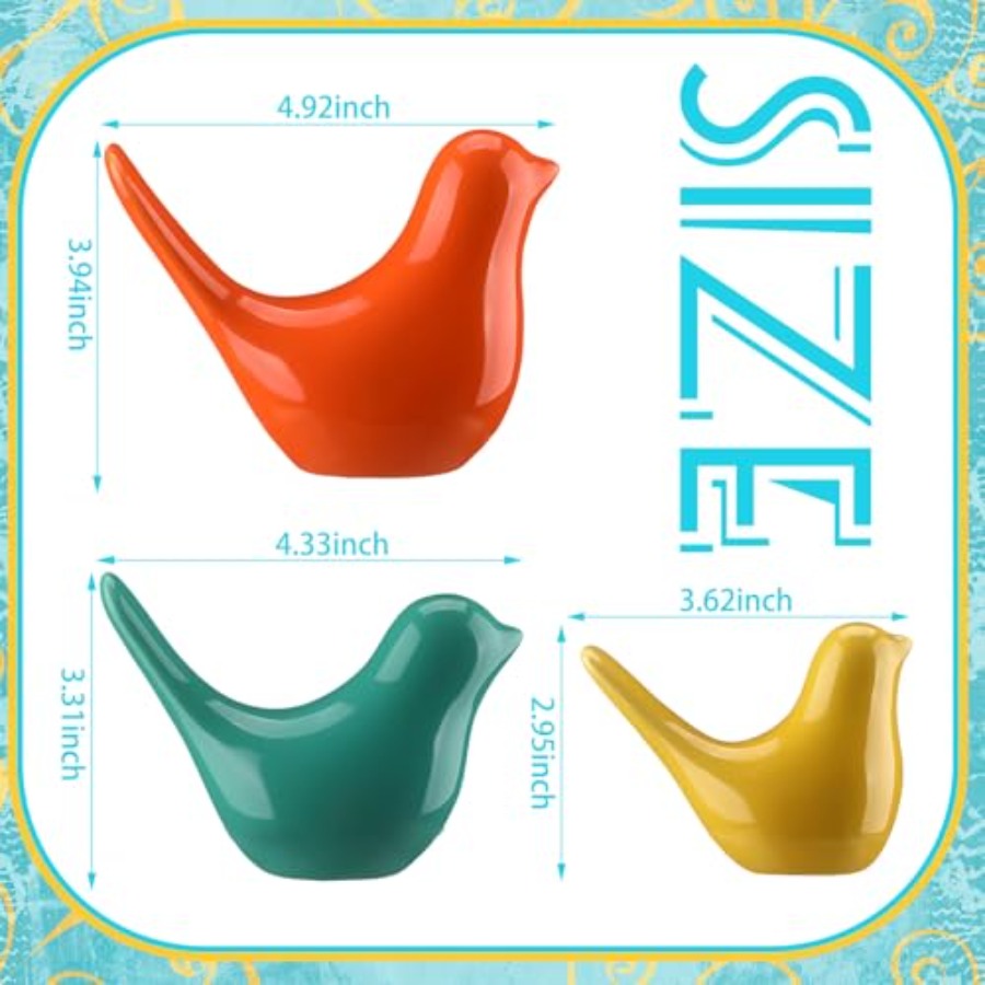 3個セット ミッドセンチュリーモダン装飾 中世風テーブルデコ - Home Decor Orange のレビューと価格