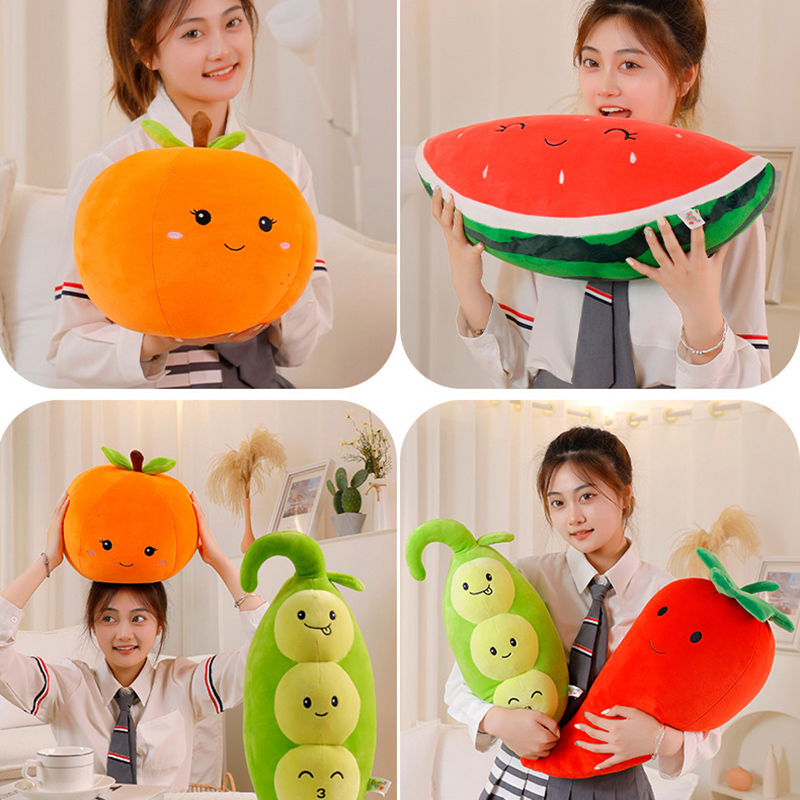 スーパーソフトぬいぐるみ枕,果物,パイナップル,オレンジ,野 - Home Decor Orange のレビューと価格