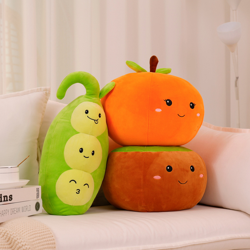 スーパーソフトぬいぐるみ枕,果物,パイナップル,オレンジ,野 - Home Decor Orange のレビューと価格