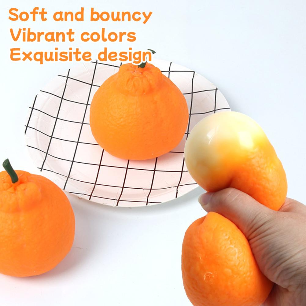 不快感解消用のかわいいオレンジスクイーズ玩具、キュートな柑橘 - Home Decor Orange のレビューと価格