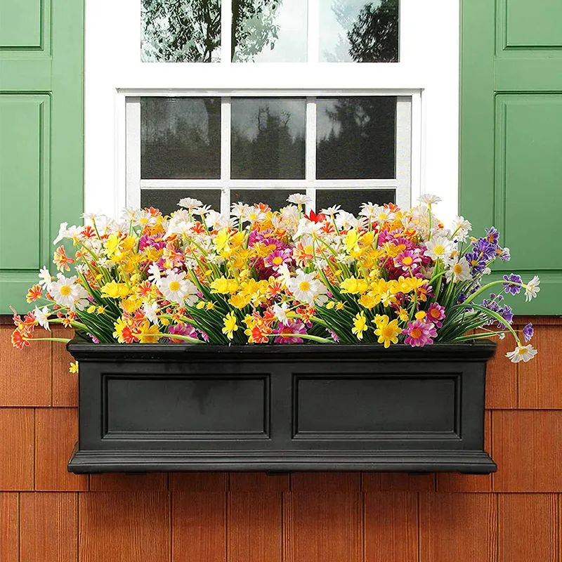 35 センチメートル造花デイジー抗 UV 非退色プラスチック - Home Decor Daisy のレビューと価格