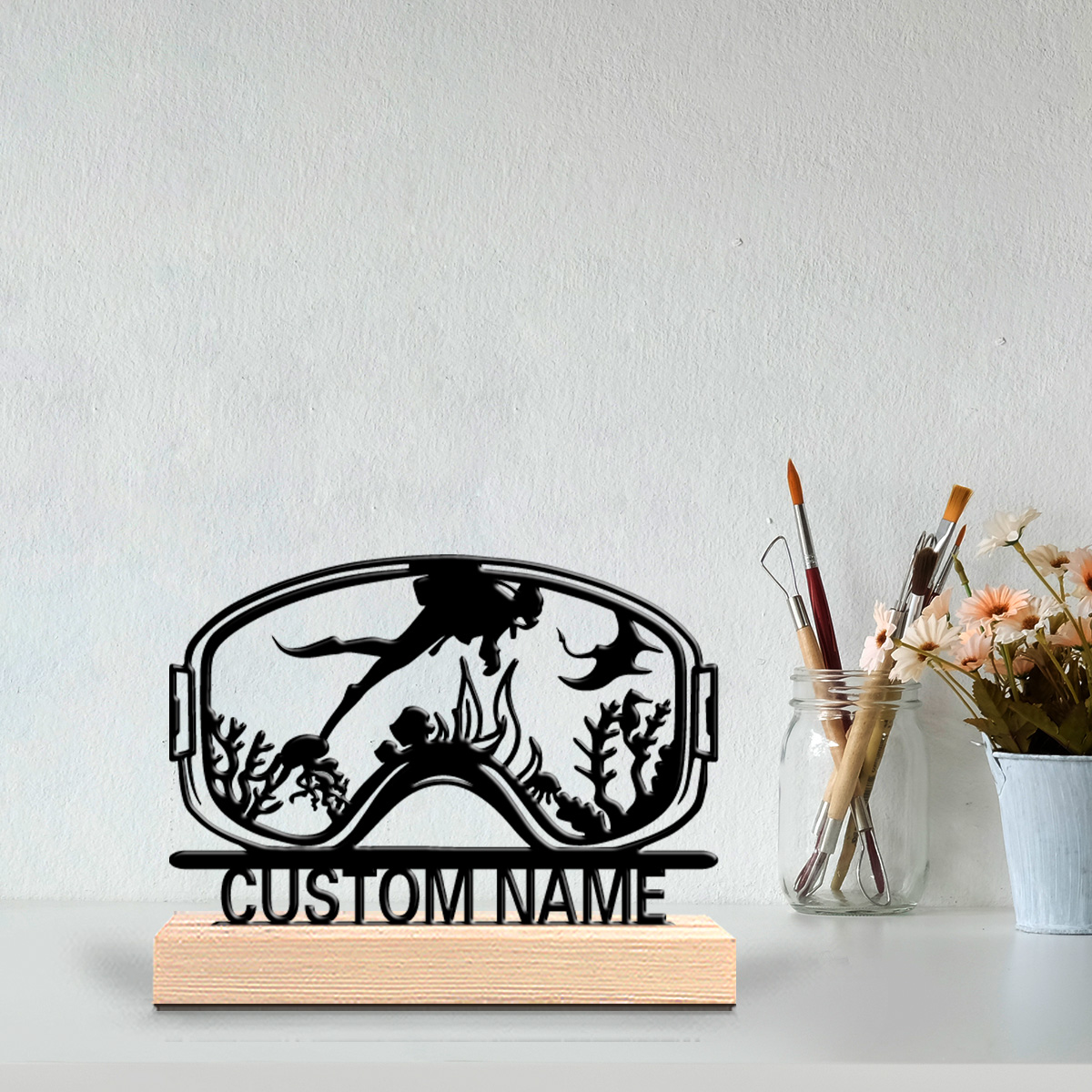 1個入り 可愛いカスタムダイビング木製ベース壁飾り キッチン - Home Decor For Birthday のレビューと価格
