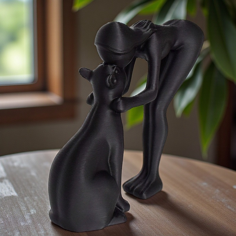 置物像 抽象的なペットの仲間像 ホームオフィス装飾 クリエイ - Abstract Sculpture Resin のレビューと価格