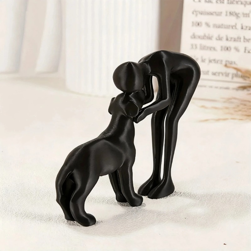 置物像 抽象的なペットの仲間像 ホームオフィス装飾 クリエイ - Abstract Sculpture Resin のレビューと価格