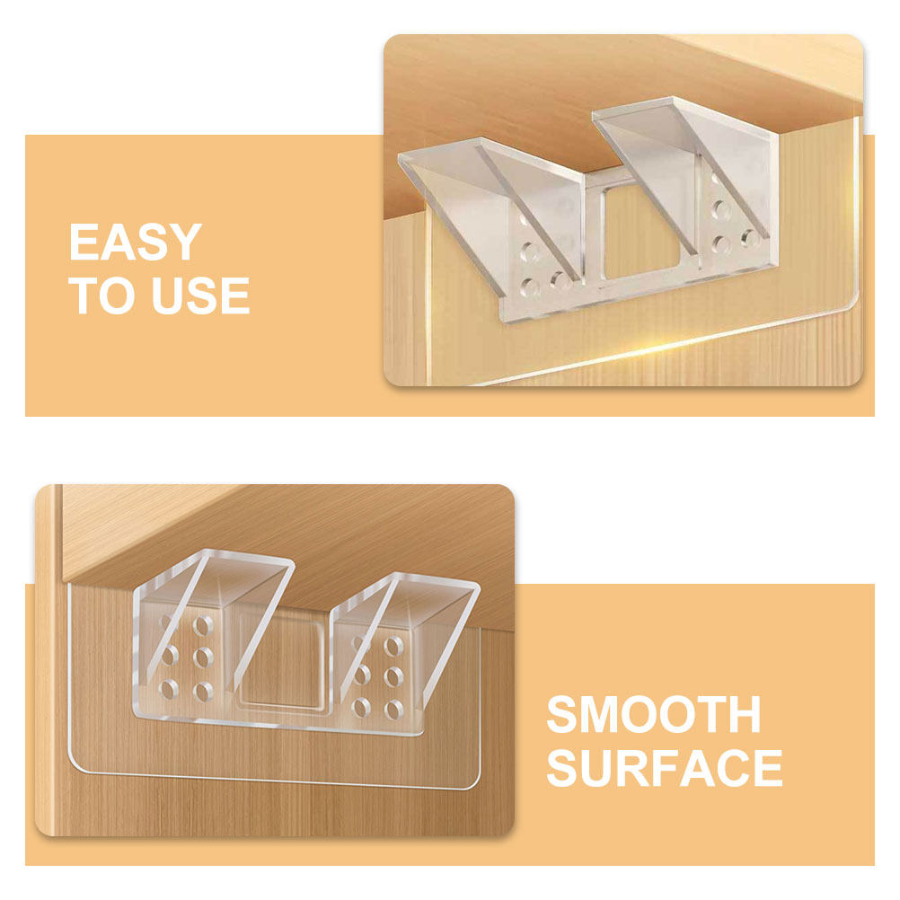 12個入り 透明アクリル製棚用支柱。浴室、キッチン、本棚、壁 - Floating Shelves のレビューと価格