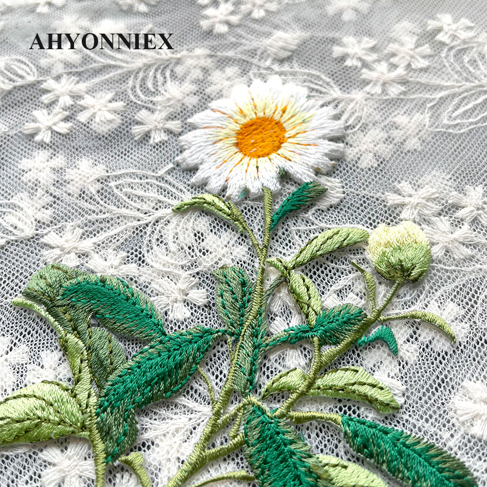 1 ピースアイアンで刺繍パッチかわいいヒナギクの花のステッカ - Home Decor Daisy のレビューと価格