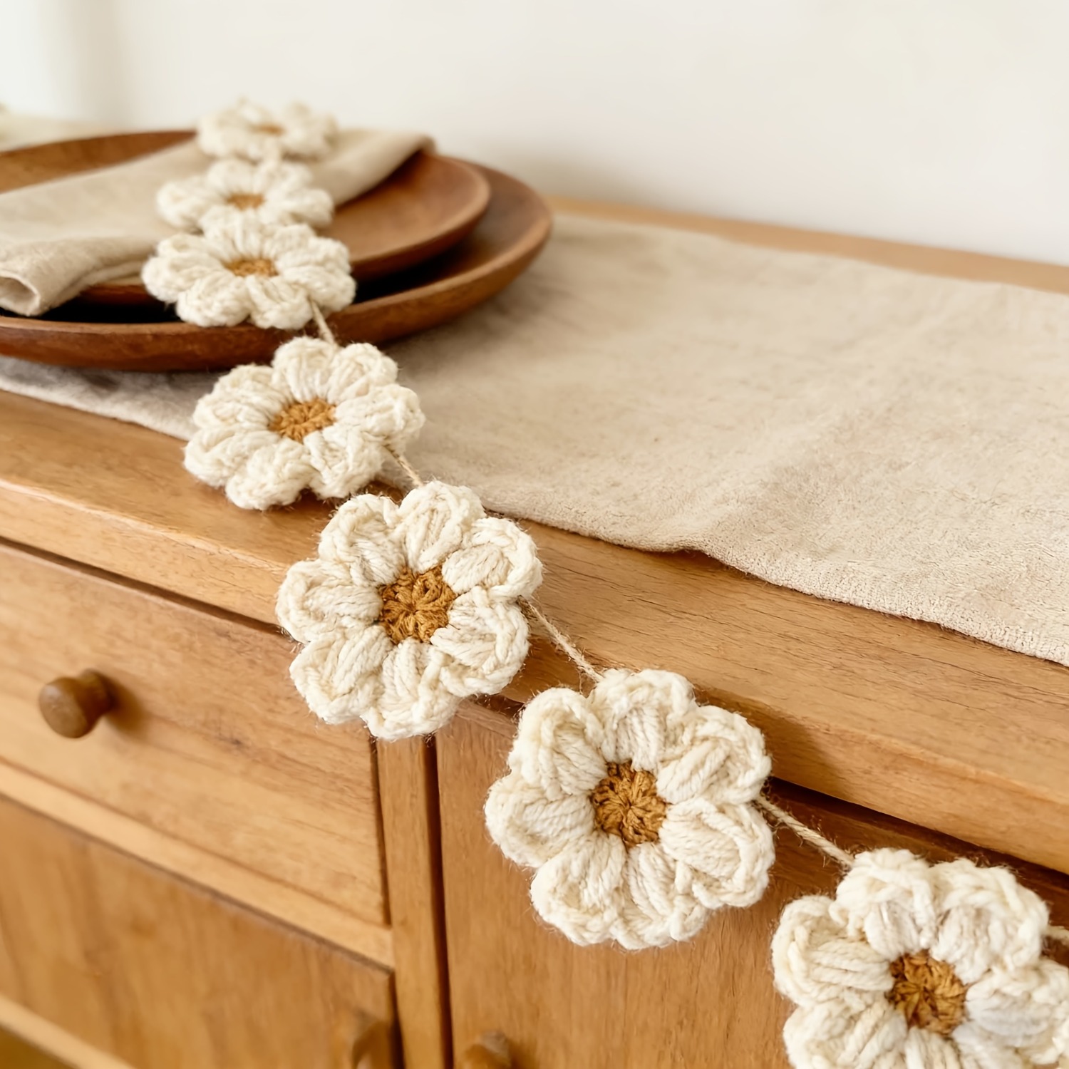 1.8メートルの長さのクロシェデイジーデコレーション8個、家 - Home Decor Daisy のレビューと価格
