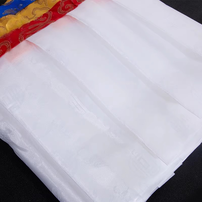 4.6 メートル白/黄色/緑/5 色チベットスタイルカーテン - Home Decor White のレビューと価格