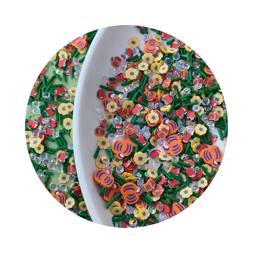 ハロウィーンがテーマのポリマークレイスライス、デイジーの花、 - Home Decor Daisy のレビューと価格