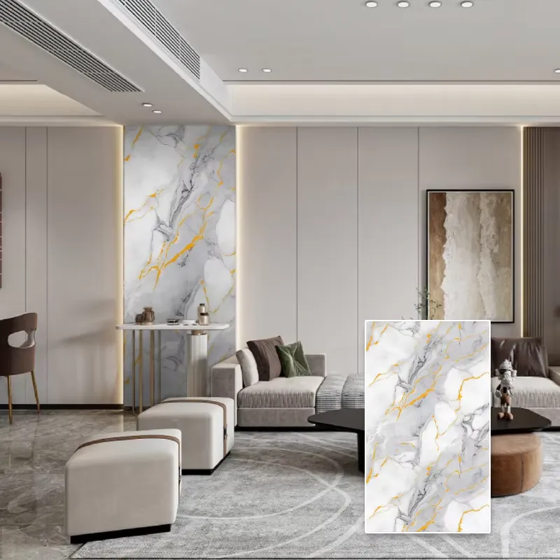 2026年防水耐火PVC欧州家庭用インテリアマーブル調壁パネ - Home Decor Wpc Panel のレビューと価格