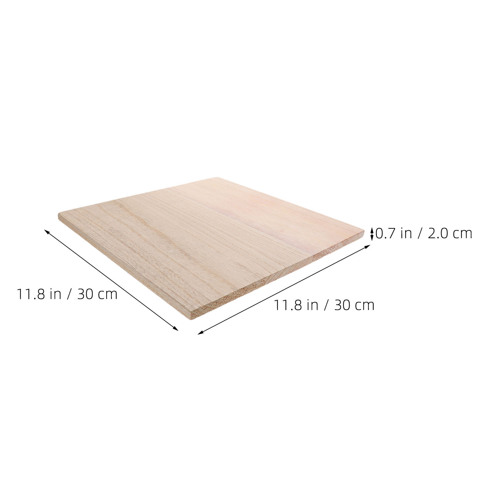 未塗装の木製棚板。11.8インチの正方形で、厚みのある硬い木 - Floating Shelves のレビューと価格