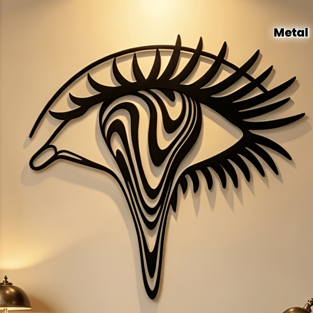CIFBUY 鉄製ウォールアート サイケデリックアイ メタル - Home Decor White のレビューと価格