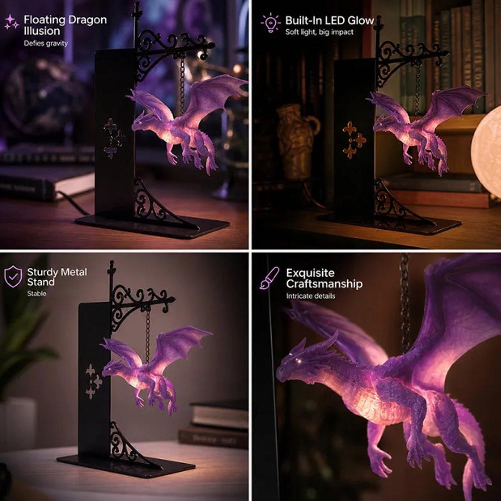 ホームライブラリーデスクシェルフ装飾ギフト 吊り下げドラゴン - Floating Shelves のレビューと価格
