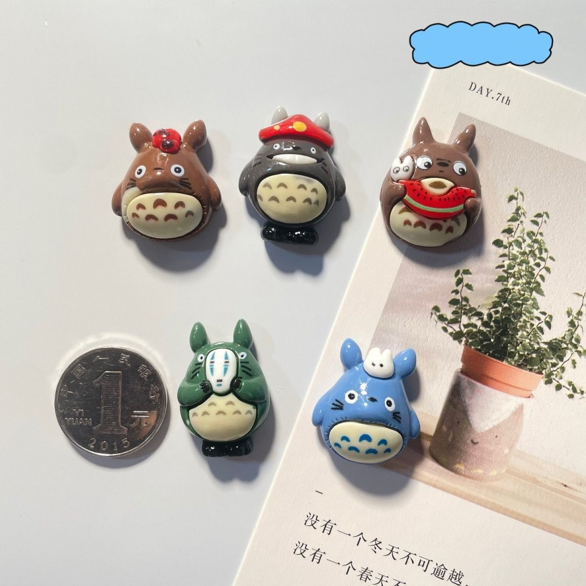 トトロアニメ樹脂製冷蔵庫マグネットかわいい漫画フィギュア磁気 - Home Decor Ideas のレビューと価格