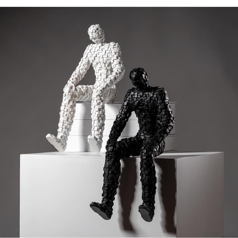 モザイク人物彫刻抽象芸術装飾品家の装飾像手工芸品北欧 - Abstract Sculpture Resin のレビューと価格